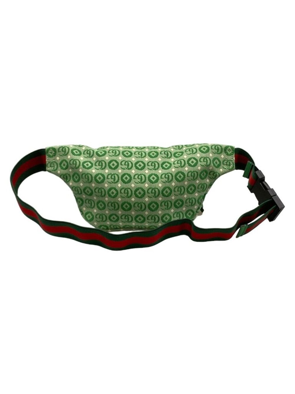 Gucci Waist Pouch Interlocking Children's Green White Leather - Picture 3 of 15